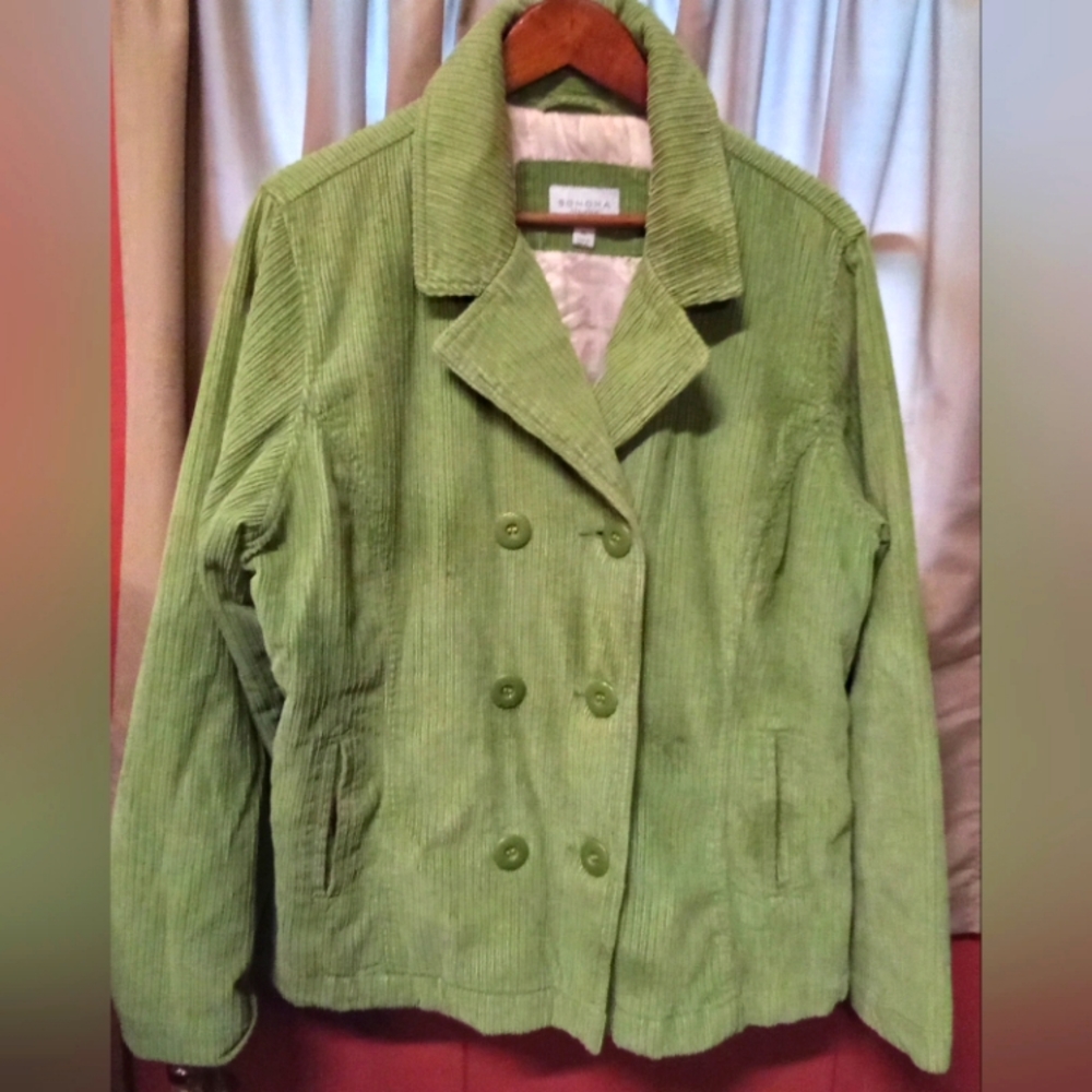 Sonoma Green pea coat
